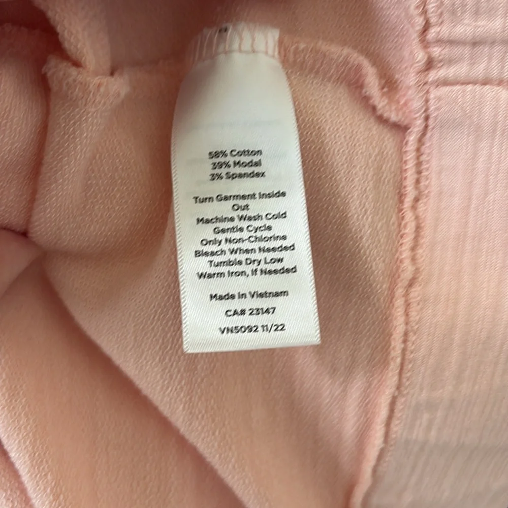 *Talbots Women's Pink Salmon Peach Zip Up Mock Neck Jacket Cover Up UPF 50+ - Picture 11 of 12